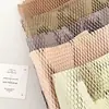 Papel de Envoltura tipo Panal Estilo Coreano, Papel Elástico de Cuadrícula de Moda, Forro para Caja de Regalo de Flores, Materiales de Empaque Decorativos en Stock