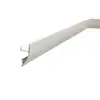 Luz de rodapé LED de sobrepor Sala de estar luz linear invisível Luz linear sem ranhura de liga de alumínio Luz de lavagem de parede emissora para cima e para baixo