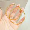 Vietnam ouro pulseira fina Mobius latão banhado a ouro Pulseira feminina de design aberto lote de fabricante de pulseiras