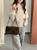 Bolso de Mano Ligero Estilo Coreano Ins Nicho para Viajes Diarios 2026 Nuevo Estilo Simple Estampado de Leopardo Versátil Bolso de Hombro Único