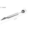 Atacado de fábrica dispositivo de gravação de frutas para cozinha em aço inoxidável 304 divisor de frutas colher de frutas em aço inoxidável