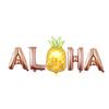 16 polegadas ALOHA carta balão de abacaxi havaiano balão de filme de alumínio balão de frutas tropicais decoração de festa