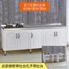 Gabinete de Cocina Doméstico Gabinete Simple Gabinete de Acero Inoxidable Gabinete para Habitación de Alquiler Gabinete para Estufa Ensamblaje Simple Económico