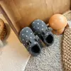 Sapatos Birkenstock para Meninas 2026 Outono Novo Estilo Sapatos Princesa de Lã com Bolinhas para Crianças Sapatilhas para Bebê Mocassins Sapatos para Crianças Maiores