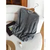 Ropa Única / [Cuello en V / Cuello Redondo / Cárdigan] ¡Enorme! Tejido cepillado de cachemira + lana + seda de 28 hilos