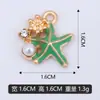 Pode Ser Misturado em Lote DIY Pérola Cravejada de Diamante Estrela do Mar Pulseira Pendente Única Pingente de Colar Acessórios de Pingente Venda Direta de Fábrica Transfronteiriça