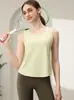 Chaleco Deportivo Profesional de Nailon de Cuatro Agujas y Seis Hilos para Mujer, Top de Fitness, Entrenamiento y Yoga de Corte Ajustado, Cubre-Arriba sin Mangas para Verano