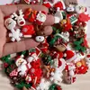 Sacolas de Natal Série Mista de Natal Acessórios Resina DIY Materiais Artesanais Boneco de Neve Velho