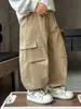 Q043 Pantalones de Otoño para Niños Estilo Nuevo Ropa Urbana Genial para Niños Pequeños Pantalones de Trabajo para Primavera y Otoño Pantalones Casuales Elegantes para Niños