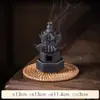 Horno de Incienso Pagoda Cerámico Creativo Horno Pequeño de Aromaterapia para Uso Doméstico en Interiores Pagoda de Incienso Acuario Accesorios para Ceremonia de Té Zen Ornaments de Estilo Chino