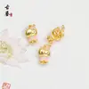 Venta al por mayor de fábrica Colgantes de Esmalte Chapados en Cobre Dorado Cabeza de Tigre Ciervo Gatito Gato Colgantes Pequeños Charms para Pulsera Collar DIY