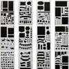 Directo de fábrica Amazon Plantilla DIY para Bullet Journal de mano Plantilla de plástico hueco para diario de pintura Copiar graffiti