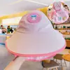 Chapéu de Proteção Solar Infantil, Chapéu de Sol de Verão, Xale Anti-UV, Chapéu com Proteção para o Pescoço, Chapéu Fofo com Aba Larga e Topo Vazio para Meninos e Meninas