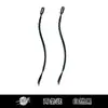 Xuchang Peluca Clip Único Chica Atractiva Trenzas Boxeadora Mechas Color de Cabello Rastas Pequeñas Estilo Festival de Música Y2K Cabello Trenzado Cola de Caballo Falsa