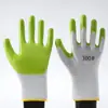 Guantes de protección laboral, guantes de látex, caucho nitrilo, guantes de trabajo, antideslizantes, impermeables, resistentes al desgaste, recubiertos de caucho, forrados de espuma, adecuados para trabajos de construcción