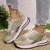 Zapatos Casuales Versátiles de Mujer de Talla Grande Transfronterizos 2024 Nuevos de Primavera y Otoño Transfronterizos Planos Moda para Mujer Zapatos con Cordones para Mujer Venta al por Mayor