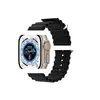 Para Apple Watch 8 Ultra Watch Pulseira de Silicone Marinha Pulseira Oficial Apple com Fivela Dupla Disponível