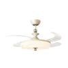 Lámpara Ventilador Moderna Simple Silenciosa Viento Fuerte Ventilador de Techo Invisible Lámpara de Hall Lámpara de Techo para Restaurante Protección Ocular