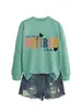 Na Minha Era Aposentada, Amazon Wish Site Independente Moda Moletom Feminino Elegante e Único para Outono e Inverno