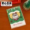 Cuaderno de Navidad de dibujos animados para estudiantes, mini cuaderno lindo tamaño de bolsillo A7, regalo de papelería navideña