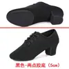 Zapatos de Baile Latino para Mujer, Tacones Altos, Zapatos de Baile para Adultos de Cuatro Estaciones, Especial para Profesores, Práctica, Sociales, Estándar Nacional, Zapatos de Baile de Tela Oxford
