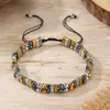 Amazon Venta Caliente Transfronteriza Pulsera de Piedra Negra para Hombre Pulsera de Hombre Moda Pulsera Elástica de Piedra Negra con Cuentas Venta al por Mayor