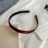 Diadema Estilo Francés Otoño Temprano Nuevo Borde Estrecho Satín Color Sólido Pinza para el Cabello Alta Calidad Elegante Simple Alto Extracraneal Accesorios para el Cabello para Lavar