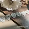 Em estoque Novo Lolita Bordado Solúvel Em Água Lace Leite Seda Único Lado Flor Onda Lace Lace Código De Barras