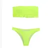 Traje de baño Bikini de Comercio Exterior Europeo y Americano para Mujer Nuevo Estilo Bikini Dividido Delgado para Vacaciones en la Playa Junto al Mar y Aguas Termales