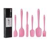 Utensílios de Cozinha de Silicone 6 peças Espátula Tamanho Espátula Espátula de Creme Espátula de Salada terno Espátula de Bolo de Uma Peça