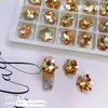 Pedras de Strass de Luxo de Alta Qualidade em Formato Irregular para Nail Art, Brilhantes Cristais de Ano Novo para Unhas, Acessórios de Floco de Neve, Pedras de Strass 3D Versáteis e Leves