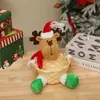 Decorações de Natal para Casa Cesta de Frutas do Papai Noel Cesta de Bambu de Natal Suprimentos de Decoração para Mesa de Trabalho Enfeites