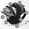 Mochila transfronteriza de nuevo estilo, extragrande, multifuncional, con compartimentos separados para artículos húmedos y secos, adecuada para viajes, negocios y desplazamientos, y también se puede usar como bolsa para portátil