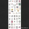 50 Peças de Vários Adesivos Inspiracionais em Inglês para Decorar Guitarras, Cadernos, Malas, DIY à Prova d'Água Atacado Transfronteiriço
