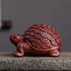 Talla de Madera de Tuya Adornos de Tortuga de Dinero Grandes y Pequeños Tortuga de Longevidad Mascota de Té Wen Play Decoración para el Hogar Oficina Artesanías