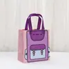 Bolsa de Mano Navideña Transfronteriza No Tejida Laminada Impermeable Plegable Bolsa de Compras para Centro Comercial Embalaje de Recuerdo de Cumpleaños