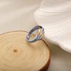 Anillo de oro de 18 quilates con nudo de cuerda de cáñamo doble, hebilla, anillo liso liso, joyería de acero inoxidable, fabricantes, venta al por mayor