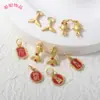 Tendencia Nacional~Colgante Amuleto Tai Sui Chapado en Oro Linda Sirena Pez Dorado Pulsera DIY Collar Accesorio Decoración