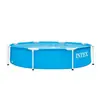 INTEX28205 Piscina de Estructura Redonda Piscina de Soporte Simple Piscina Familiar Piscina de Juegos para Niños