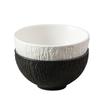 Bowls de Cerámica Simples, de Aspecto Elegante, Creativos en Blanco y Negro para el Hogar, Restaurantes y Hoteles Vajilla de Cerámica al por Mayor Bowls para Arroz