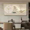 Pintura Decorativa Transfronteriza de Lujo Ligero para Restaurante Nuevo Reloj Electrónico Sala de Estar de Alta Gama Pared de Fondo para Restaurante Calendario Perpetuo Pintura Colgante