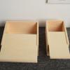 Caja vacía de madera maciza con tapa deslizable para almacenamiento, caja de madera para flores secas, almacenamiento de madera, caja de madera, caja creativa para colección de insignias, caja de madera para embalaje