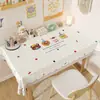 Toalha de Mesa de Luxo Leve de Alta Qualidade Impermeável e à Prova de Óleo Estilo Retro Americano Dopamina Tapete para Mesa de Jantar Estilo Ins Toalha de Mesa para Mesa de Centro