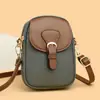Tendência Cruzada da Primavera de 2026 Novo Estilo Bolsa de Ombro Cruzada de Mão Moda Simples Couro Macio Bolsa para Celular Porta-Moedas Universal