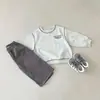 Sudadera Estampada para Niños Colección Principios de Otoño 26, Estilo Ins, Algodón Primavera y Otoño Cuello Redondo Deportivo Manga Larga Sudadera Básica