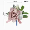 Traje de Boda Mori Ramillete Padrino Dama de Honor Flor de Boda Flor de Simulación Novio y Novia Boda Broche de Alta Gama
