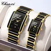 Chenxi Chenxi Square Reloj de Pareja para Mujer y Hombre Venta al por Mayor Cerámica Moda Transfronteriza Reloj de Cuarzo Cx-104A