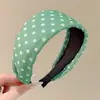 Diadema de punto estilo retro americano de ala ancha, de alta gama, adecuada para frentes amplias, a la moda, versátil para uso diario y para ir al trabajo, pinza para el pelo y accesorio para el cabello
