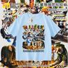 Tongtongge Homem Palito de Madeira Tungtungsahur Abstrato Estrangeiro Shanhaijing Camiseta de Manga Curta para Meninos Roupas Casuais Verão