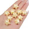 Cuentas de Acrílico Color Chapado AB Corazón de Melocotón Estrella de Cinco Puntas Cuentas Hechas a Mano DIY Collar Pulsera Accesorios para Ropa